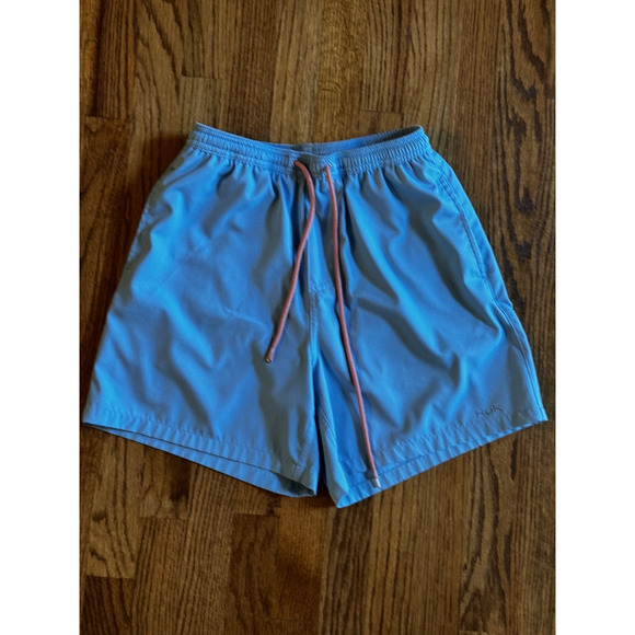 Huk Pursuit Volley Swim Shorts Men's Small Blue Trunks Waterproof Performance - Picture 2 of 12